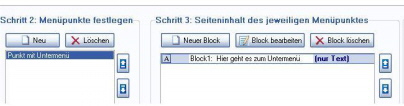 Menüpunkt festlegen Menüpunkt festlegen