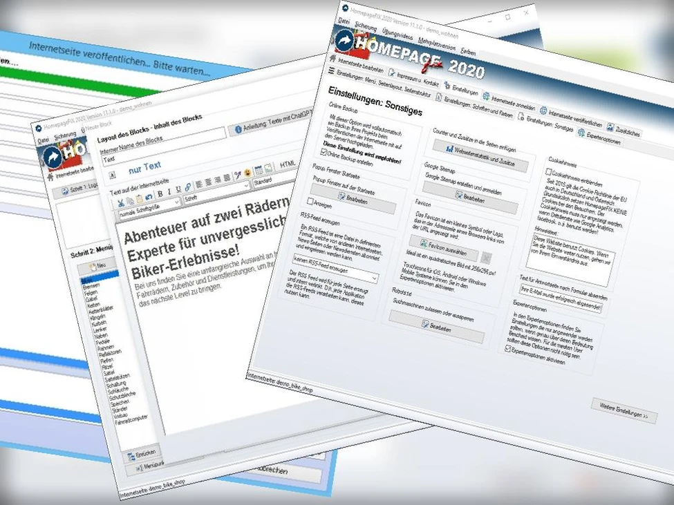 Homepage erstellen für Kleinunternehmer