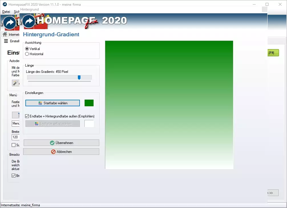 Webseiten Programm für PC
